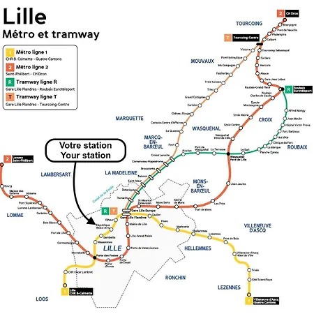 דירה 2 Proche Vieux ליל